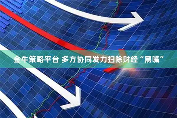 金牛策略平台 多方协同发力扫除财经“黑嘴”
